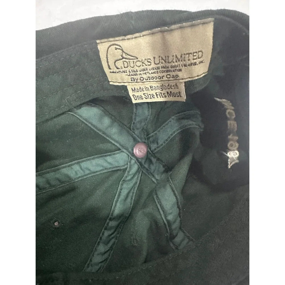 Ducks Unlimited Hat Mens Green Adjustable Baseball Cap Since 1937 Outdoor Cap